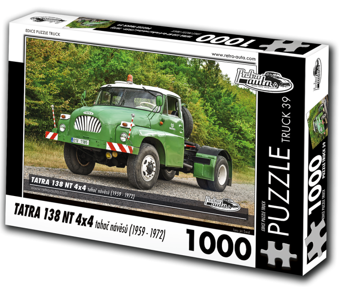 Puzzle - Retro-auta - Tatra 138 NT 4x4 Nyerges vontató (1959-1972)