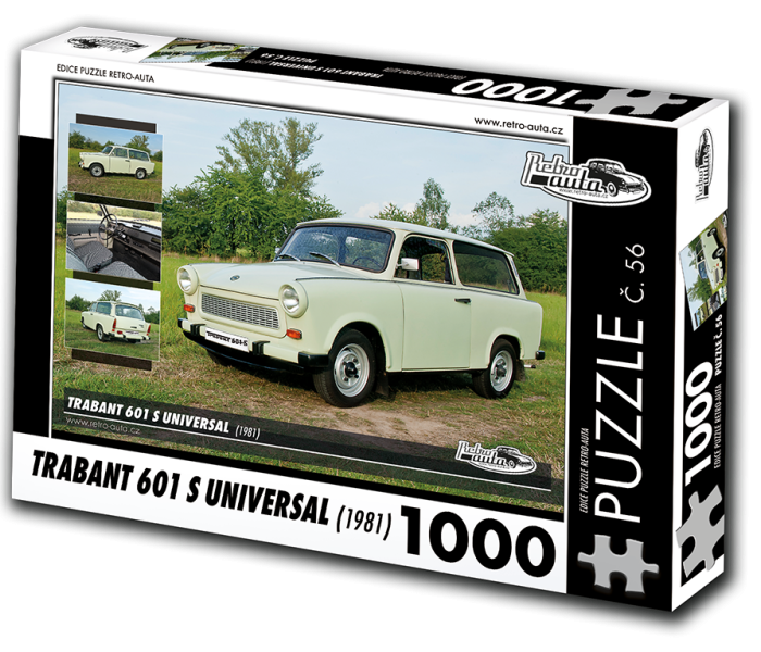 Puzzle - Retro-auta - Puzzle Trabant 601 S Universal (1981)