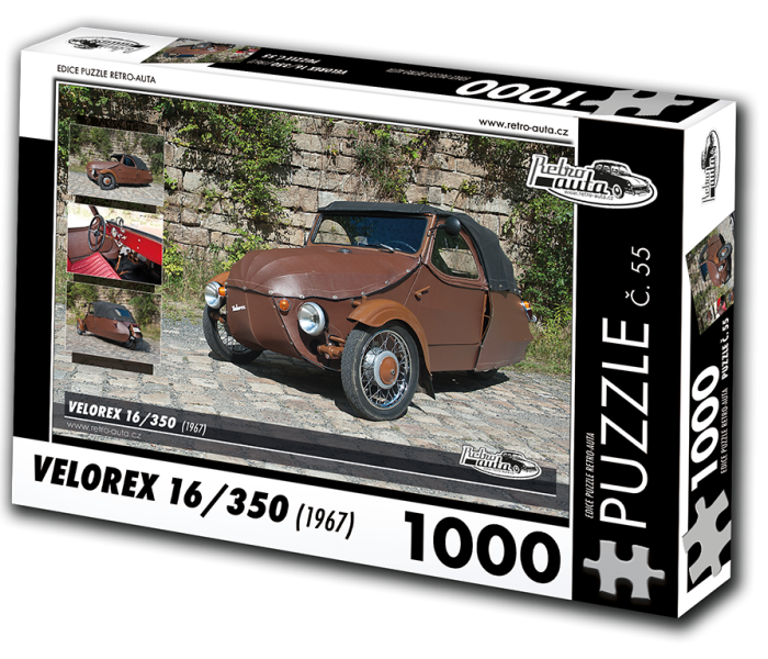 Puzzle - Retro-auta - Puzzle Velorex 16/350 (1967)