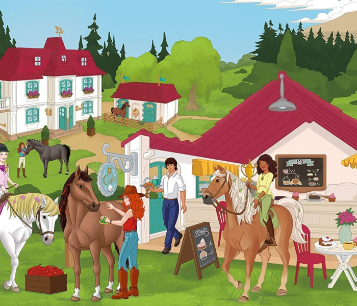 Puzzle - Schmidt - Egy lófarmon + figura