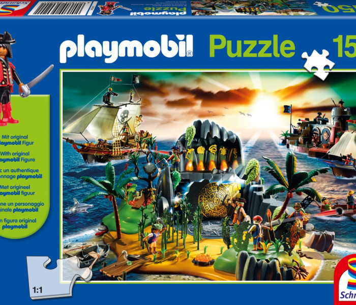 Puzzle - Schmidt - Kalózsziget + figura
