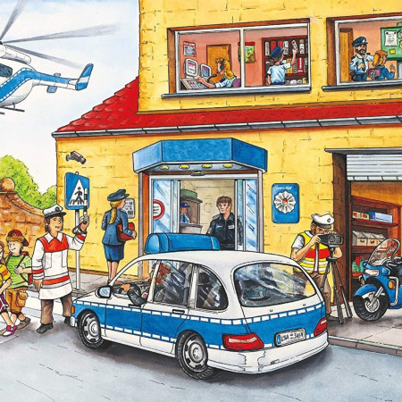 Rendőrségi helikopter + helikopter modell