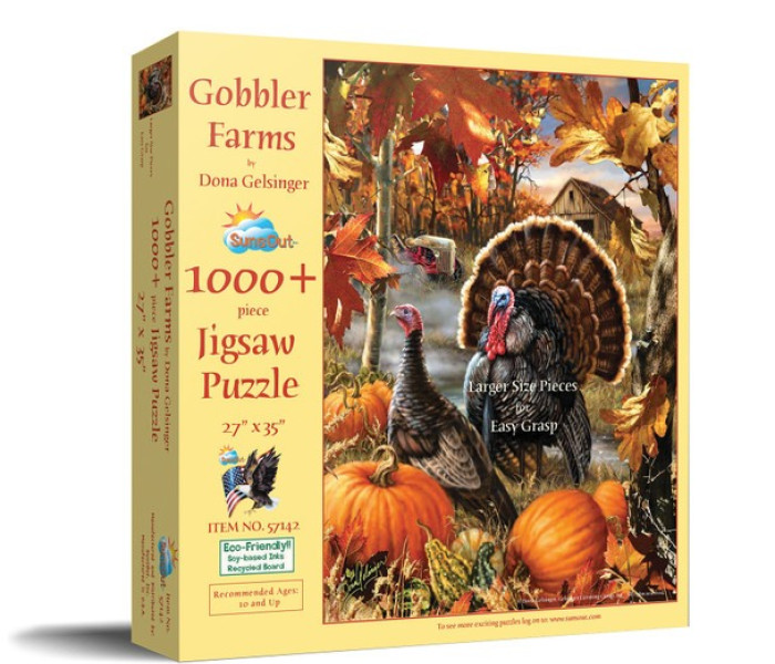 Puzzle - Sunsout - Pulykák ősszel