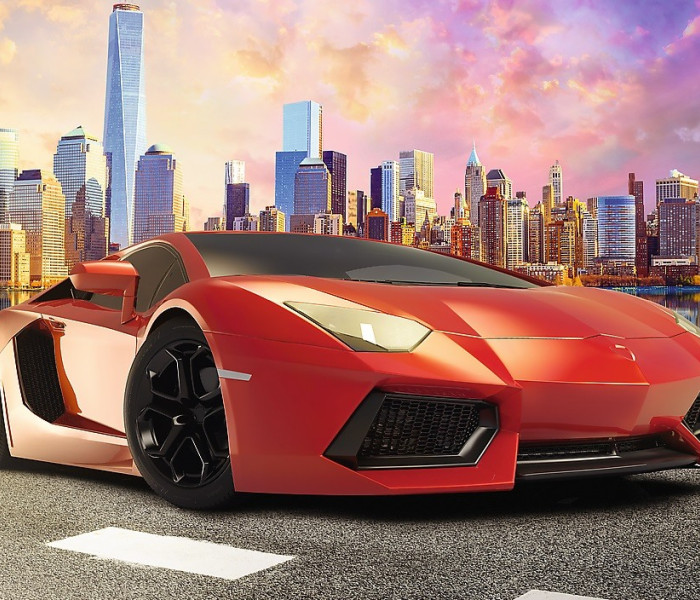 Puzzle - Trefl - Jízda při západu slunce