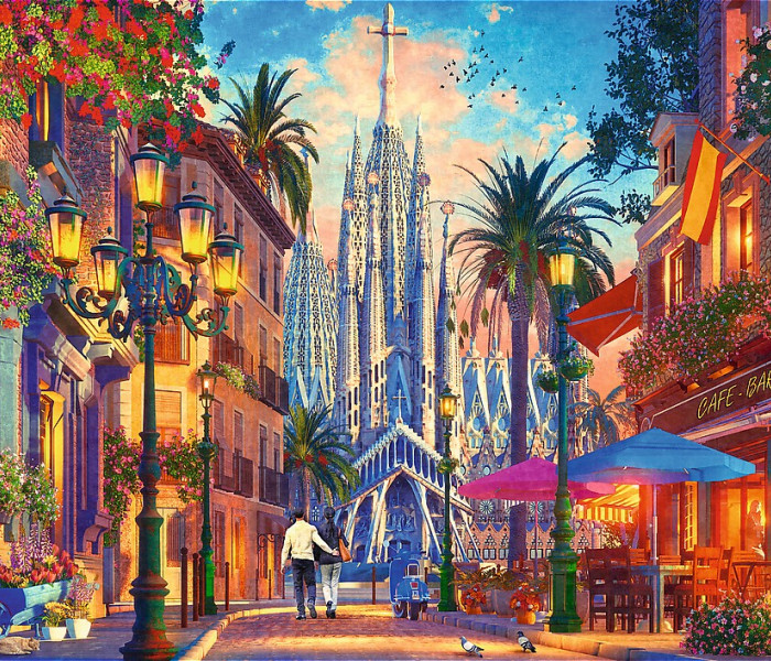 Puzzle - Trefl - Barcelona, ​​Spanyolország