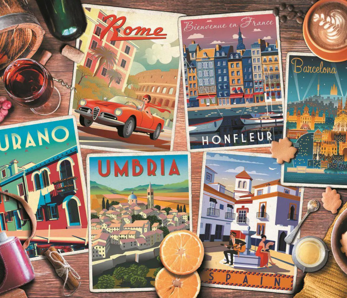 Puzzle - Trefl - Utazás Európában