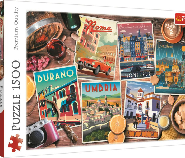 Puzzle - Trefl - Utazás Európában