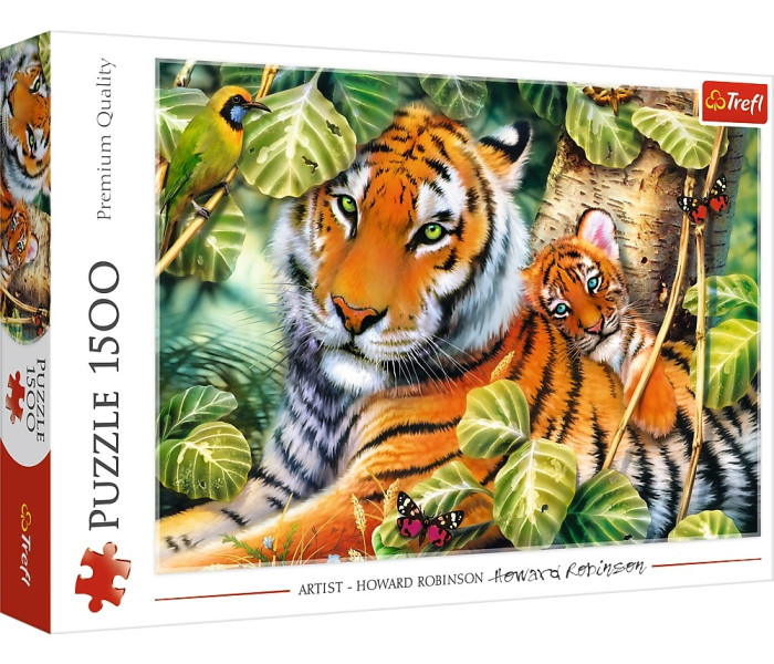 Puzzle - Trefl - Két tigris