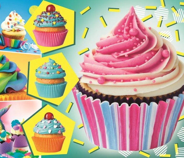 Puzzle - Trefl - Színes sütemények - Panoramatikus Puzzle