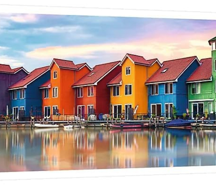 Puzzle - Trefl - Groningen, Hollandia - Panoramatikus Puzzle