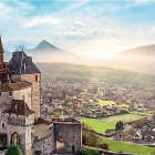 Puzzle - Trefl - Menthon kastély, Franciaország - Panoramatikus Puzzle