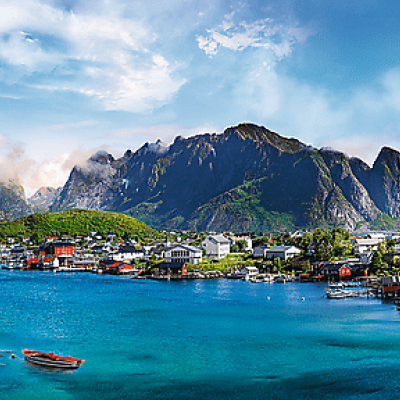 Lofoten, Norvégia - Panoramatikus Puzzle