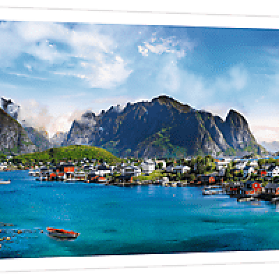 Lofoten, Norvégia - Panoramatikus Puzzle