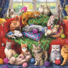 Puzzle - Trefl - Mi ong bak sofa