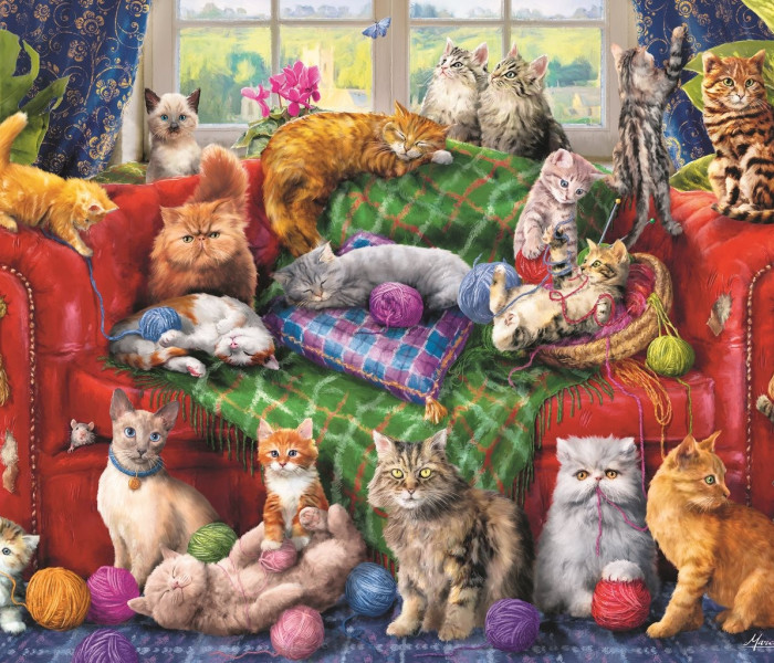 Puzzle - Trefl - Mi ong bak sofa