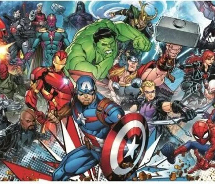 Puzzle - Trefl - Marvel - Panoramatikus Puzzle