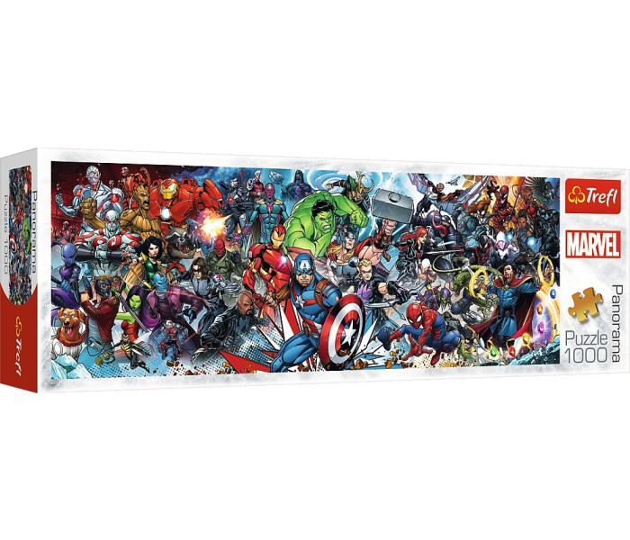 Puzzle - Trefl - Marvel - Panoramatikus Puzzle
