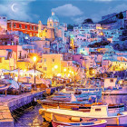 Puzzle - Trefl - Procida-sziget éjjel, Olaszország