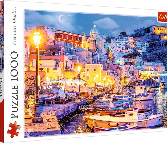 Puzzle - Trefl - Procida-sziget éjjel, Olaszország
