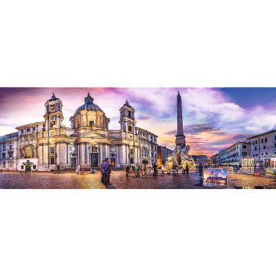 Piazza Navona, Róma - Panoramatikus Puzzle