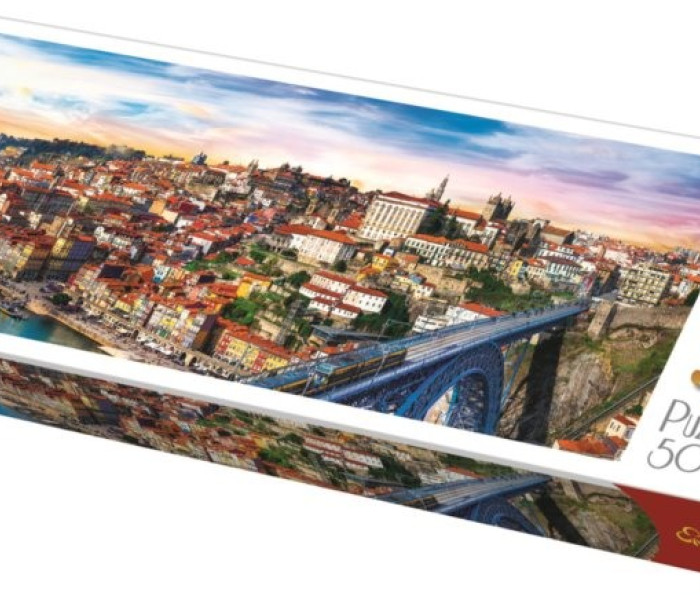 Puzzle - Trefl - Portó, Portugália - Panoramatikus Puzzle