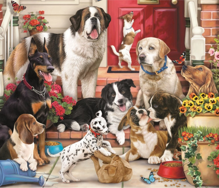 Puzzle - Trefl - Kutyás móka