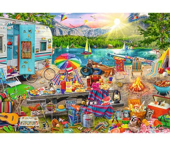 Puzzle - Trefl - Lakókocsis kirándulás