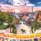 Puzzle - Trefl - Naplemente Barcelona felett, Spanyolország