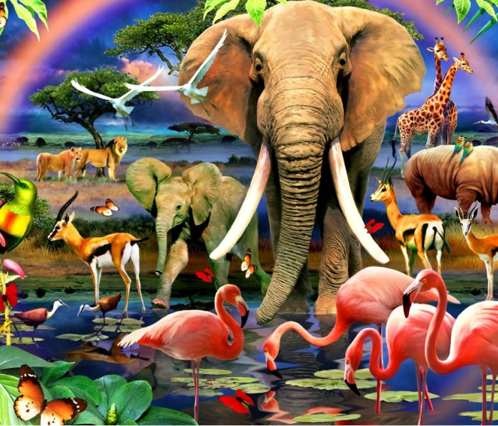 Puzzle - Bluebird - Afrikai szavanna