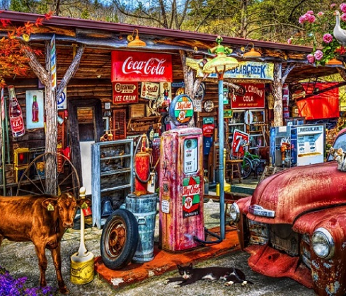 Puzzle - Bluebird - Benzinkút