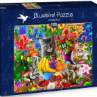 Puzzle - Bluebird - Játékos cicák