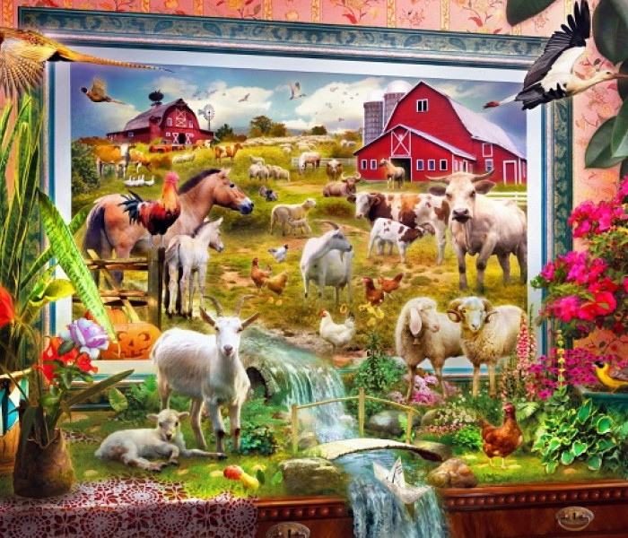 Puzzle - Bluebird - Festett farm