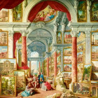 Puzzle - Bluebird - Festmények a modern Róma látképével