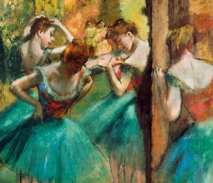 Puzzle - Bluebird - Rózsaszín-zöld táncosok