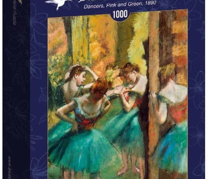 Puzzle - Bluebird - Rózsaszín-zöld táncosok