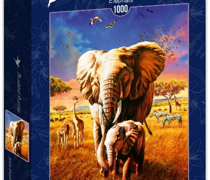Puzzle - Bluebird - Elefántok
