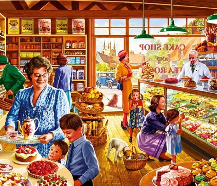 Puzzle - Bluebird - Puzzle Régi cukrászda