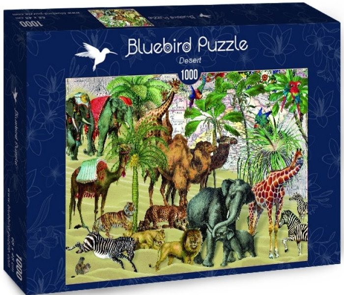 Puzzle - Bluebird - Állatok sivatagban