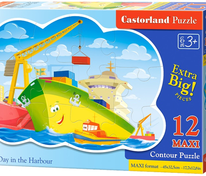 Puzzle - Castorland - Egy nap a kikötőben - Maxi