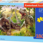 Puzzle - Castorland - Dinoszauruszok harca