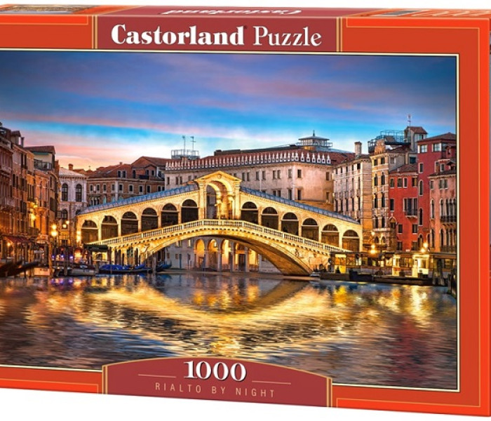 Puzzle - Castorland - Rialto-híd éjjel