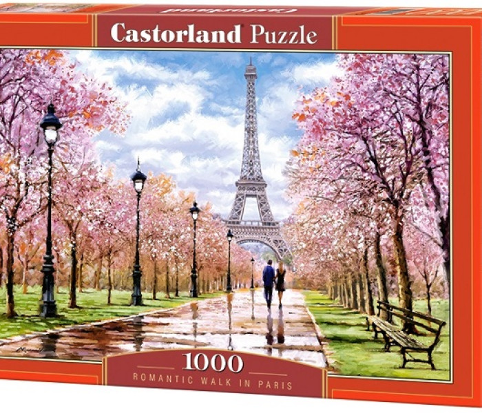 Puzzle - Castorland - Romantikus séta Párizsban