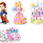 Puzzle - Castorland - Hercegnővilág - 4 az 1-ben