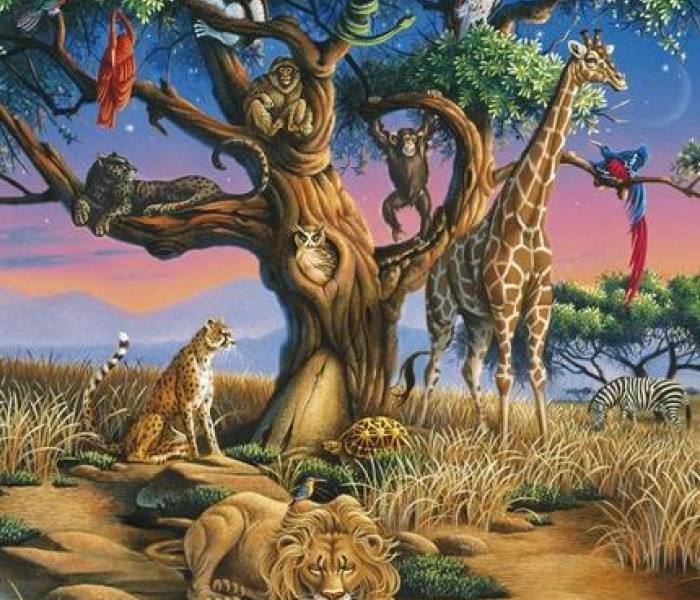 Puzzle - Clementoni - Afrikai vadvilág