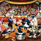 Puzzle - Clementoni - Disney Zenekar - Panoramatikus Puzzle