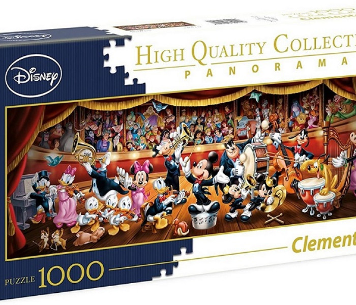 Puzzle - Clementoni - Disney Zenekar - Panoramatikus Puzzle