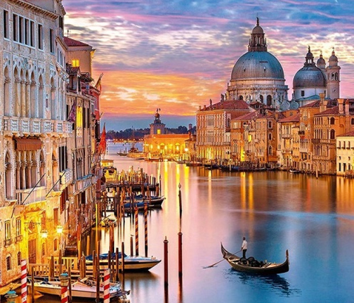 Puzzle - Clementoni - Kivilágított Velence