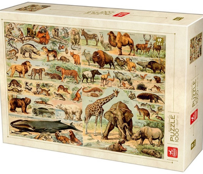 Puzzle - D-toys - Puzzle Állatok enciklopédiája