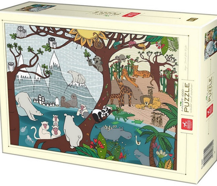Puzzle - D-toys - Puzzle Nyár és tél