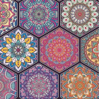 Puzzle - Dino - Mandalák - XXL Puzzle